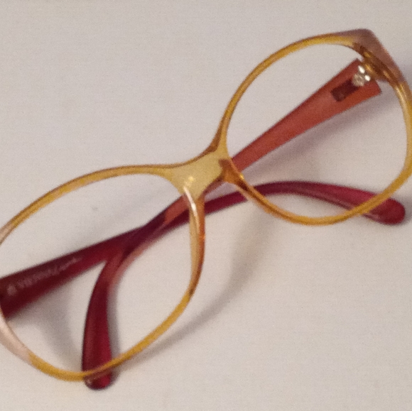 Beautiful Rare Vintage Viennaline Champagne Eyeglass Frame  NOS  Germany - Picture 2 of 7